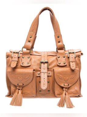 Mulberry Roxanne Tan Oak Darwin Leather Handbag
